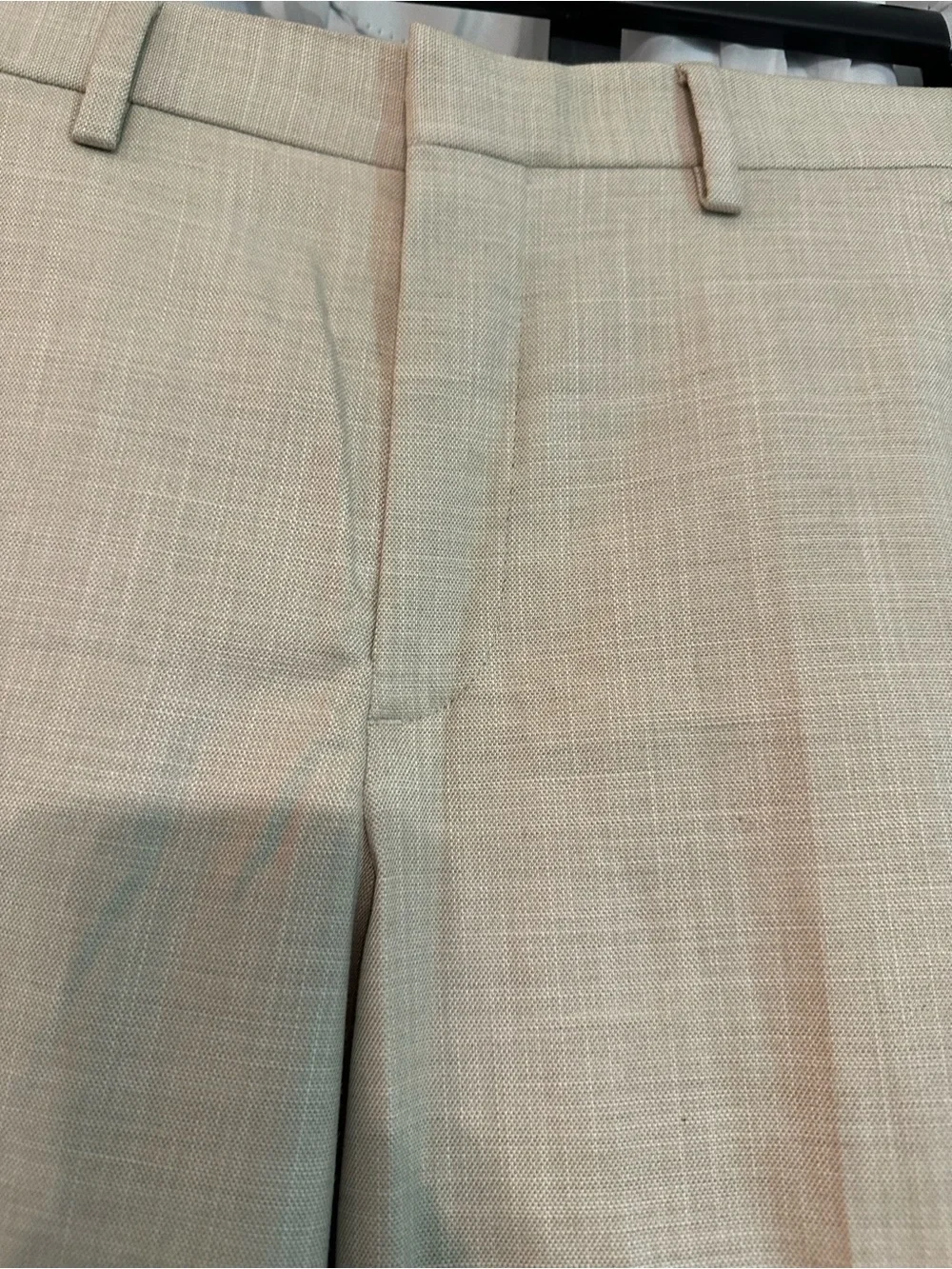 Express Men's Tailored Beige Dress Pants - Classic Slim Fit NWOT